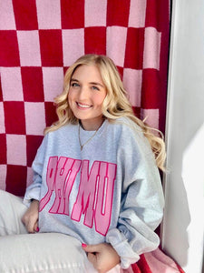 Customizable Varsity Letters Sorority Crewneck Sweatshirt