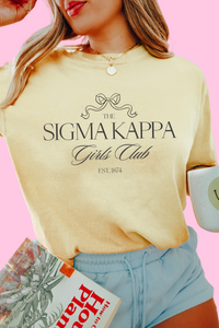 The Girls Club Sorority Tee