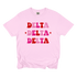 TRI DELTA- Pink Red Stars Tee