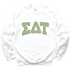 SDT- Green Polka Dots Greek Letters Crewneck Sweatshirt