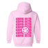 KD- Pink Smile Back Sorority Hooded Sweatshirt
