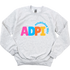 ADPI- Colorful Letters Sorority Crewneck Sweatshirt