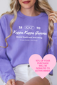 KKG- Oval Greek Letters Philanthropy Comfort Colors Sweatshirt