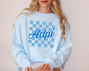 ADPi Checkers Sorority Sweatshirt