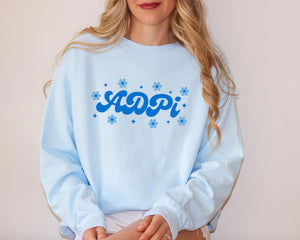 ADPi Retro Flower Sorority Sweatshirt