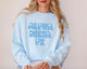 ADPi Double Blue Flowers Sorority Sweatshirt