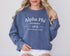Simply Classic Comfort Colors Sorority Crewneck Sweatshirt