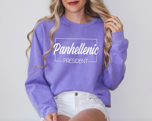 Panhellenic Rectangle with Position Comfort Colors Sweatshirt
