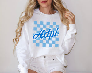ADPi Checkers Sorority Sweatshirt