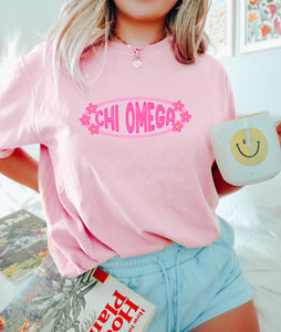 Glowing Flower Sorority Tee