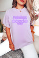 Panhellenic Council with Position Smiley Purple Tee