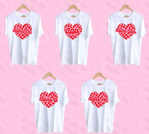 Checkered Heart Sorority Tee