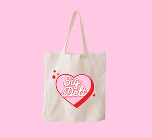 Retro Love Sorority Tote Bag
