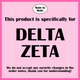 DZ- Blue Smile Back Sorority Hooded Sweatshirt