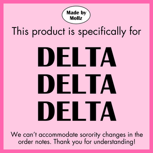 TRI DELTA- Blue Smile Back Sorority Hooded Sweatshirt