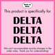 TRI DELTA- Blue Smile Back Sorority Hooded Sweatshirt