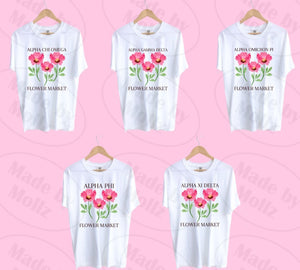 Flower Market Sorority Tee