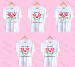 Flower Market Sorority Tee