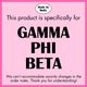 GPHI- Sparkly Butterfly Sorority Hooded Sweatshirt