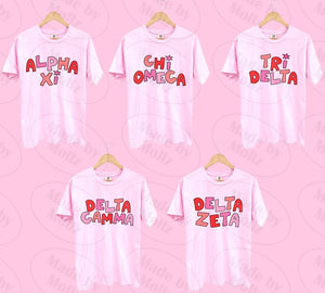 Handwritten Love Sorority Tee