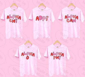 Handwritten Love Sorority Tee