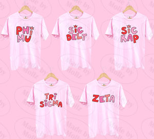 Handwritten Love Sorority Tee