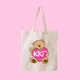 Teddy Love Sorority Tote Bag