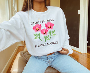 Flower Market Crewneck Sorority Sweatshirt