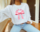 Pink Bow Crewneck Sorority Sweatshirt