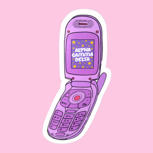 Y2K Cell Phone Sorority Sticker