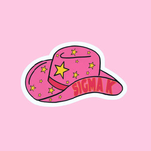 Cowgirl Hat Sorority Sticker