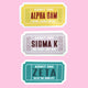 Admit One Ticket Sorority Sticker