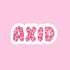 Pink Cheetah Print Sorority Sticker