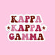 Pink Stars Sorority Sticker