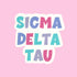 Feeling Bubbly Sorority Sticker