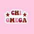 Pink Stars Sorority Sticker