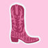 Cowgirl Boot Sorority Sticker