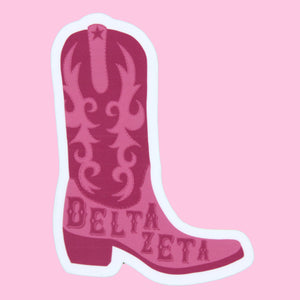 Cowgirl Boot Sorority Sticker