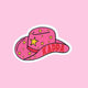 Cowgirl Hat Sorority Sticker