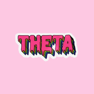 Rainbow Drip Sorority Sticker