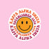 Warm and Smiley Sorority Sticker