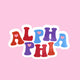 Fun Loving Letters Sorority Sticker