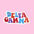 Fun Loving Letters Sorority Sticker