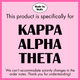 THETA- Greek Letters and Script Tee