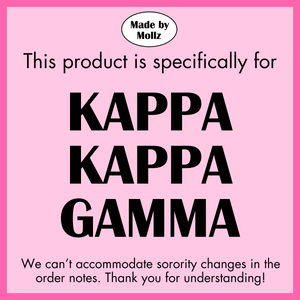 KKG- Greek Letters and Script Tee