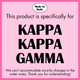 KKG- Greek Letters and Script Tee