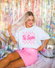 Pink Checkers Sorority Tee