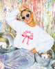 Pink Bow Crewneck Sorority Sweatshirt