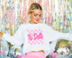 Pink Checkers Sorority Sweatshirt