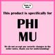 PHI MU- Pink Bow Sorority Crewneck Sweatshirt